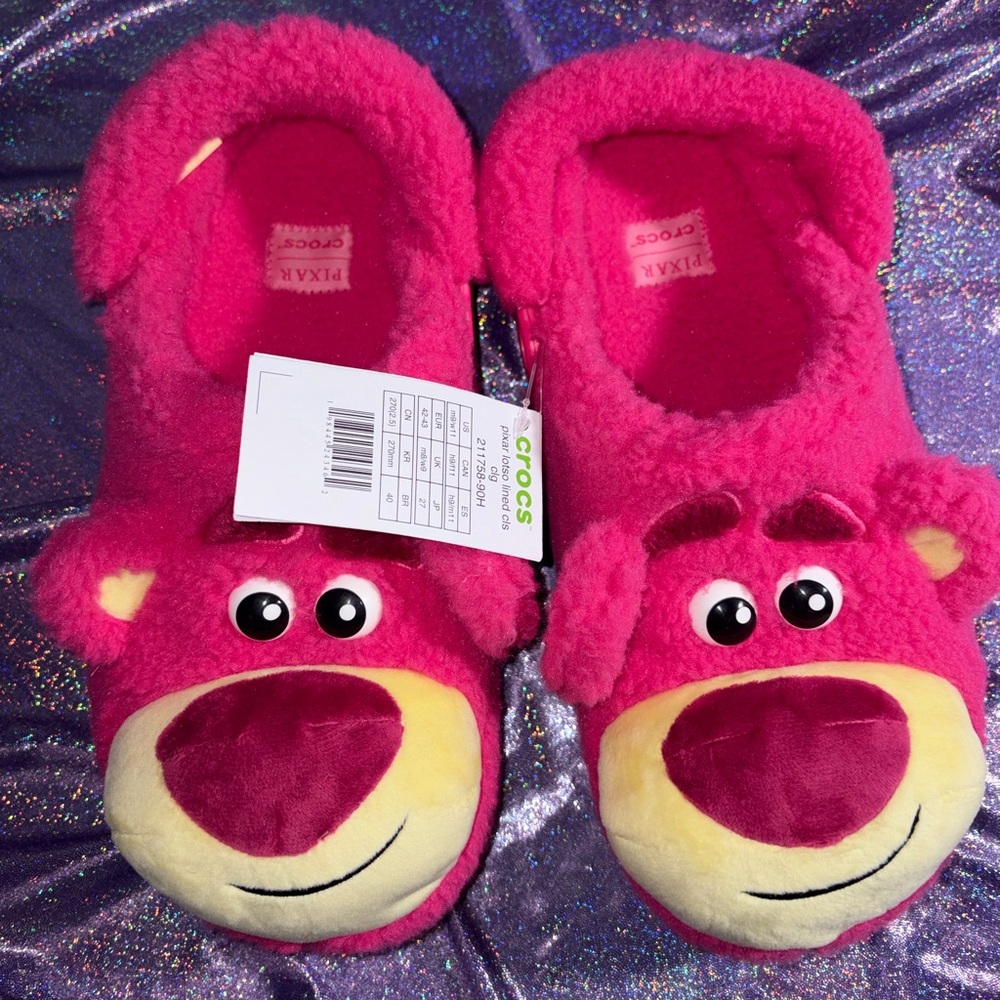 Disney Fuzzy Lotso Crocs